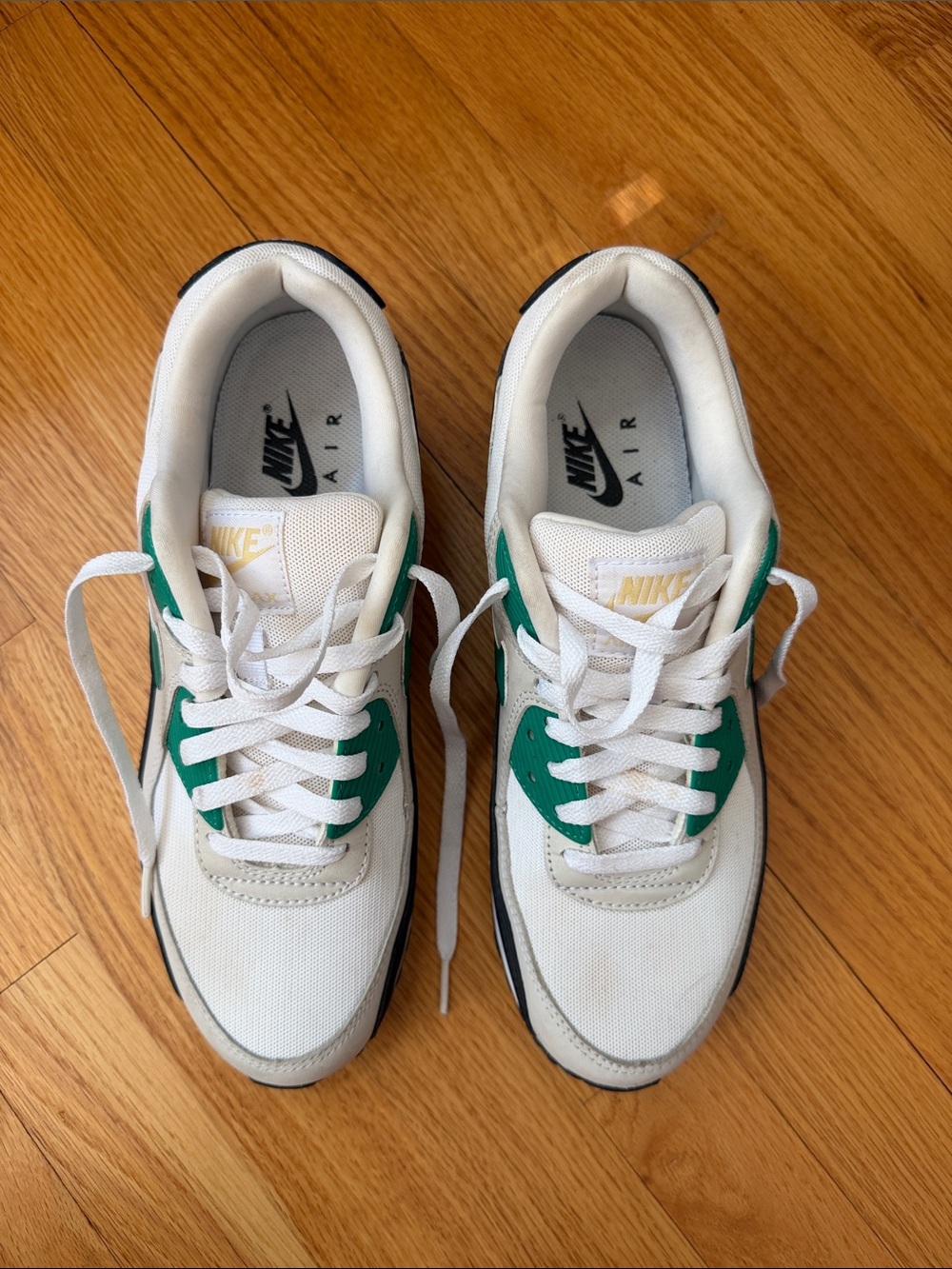 Nike Air Max 90 White Malachite Black Green FB9658-102 - Picture 8 of 9